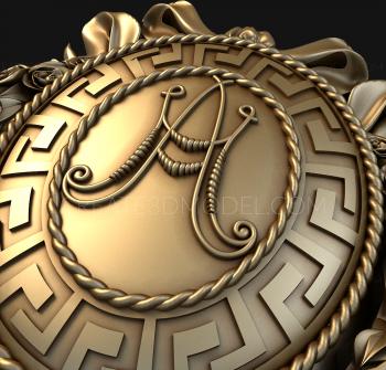 Coat of arms (GR_0018) 3D model for CNC machine